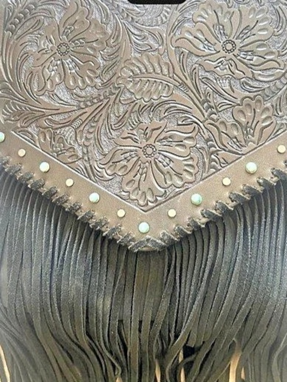 Black Fringe Crossbody Bag